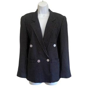 VTG Liz Claiborne Double Breasted Oversized Blazer